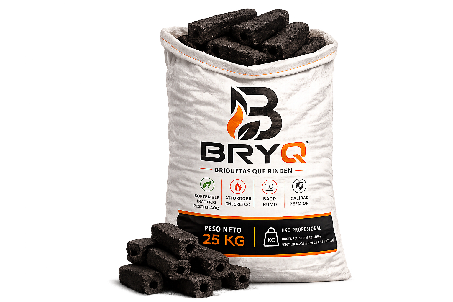 Briquetas cuadradas BRYQ para formato mayorista